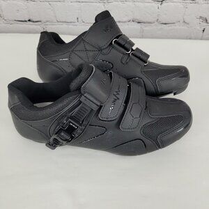 Kescoo Black Adjustable Cycling Peloton Compatible Bike Cleats Shoes US 9W/7.5M